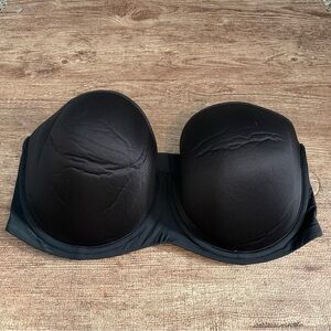 Thirdlove 24/7 Classic Strapless Bra Black Size 38F
